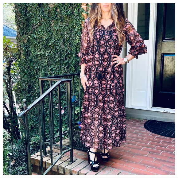 #26 Beautiful Paris Boho chic fully lined stylish maxi dress - Picture 2 of 7